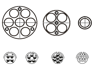 GM modular series circular connectors