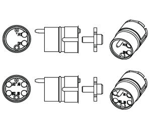 GM modular series circular connectors